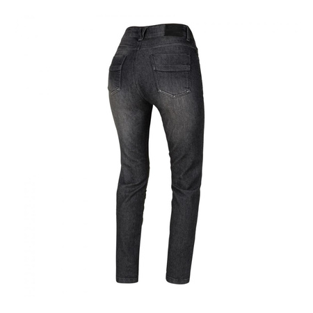 Jeansy motocyklowe damskie SECA DELTA ONE LADY BLACK czarny