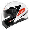 Kask szczękowy SCHUBERTH C5 ECE ECLIPSE RED biały czarny czerwony