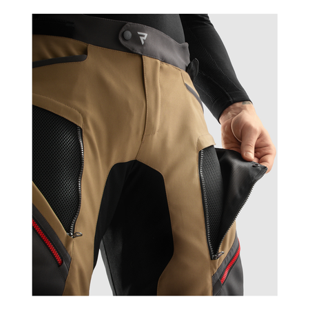 Spodnie tekstylne REBELHORN HARDY 3.0 DESERT/GREY/RED brązowy szary czerwony