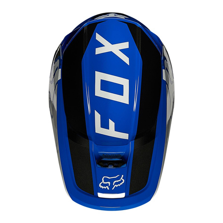 Kask cross FOX V1 REVN BLUE niebieski biały czarny