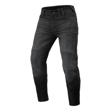 Jeansy motocyklowe REVIT MOTO 2 LONG DARK GREY USED szary