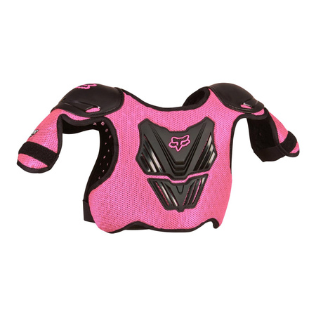 Zbroja dziecięca FOX JUNIOR PEEWEE TITAN ROOST DEFLECTOR BLACK/PINK czarny różowy