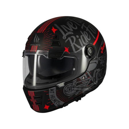 Kask integralny MT JARAMA SV ART. BLACK/RED czarny czerwony