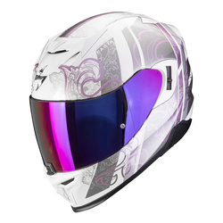 Kask integralny SCORPION EXO-520 EVO AIR FASTA WHITE/PURPLE biały fioletowy