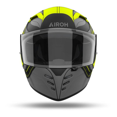 Kask integralny AIROH CONNOR DUNK YELLOW MATT szary żółty fluo