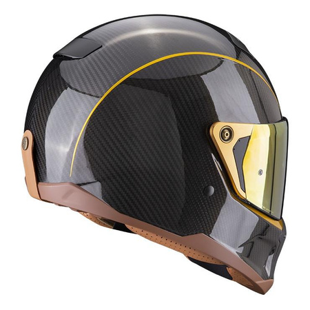 Kask integralny SCORPION EXO-HX1 CARBON SE BLACK/GOLD czarny złoty