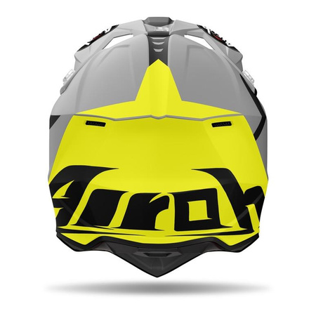 Kask cross AIROH WRAAAP RELOADED YELLOW MATT szary żółty