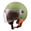 Kask otwarty MT STREET S SOLID GREEN zielony