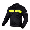 Kurtka tekstylna OZONE DART BLACK/FLO YELLOW czarny żółty fluo