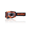 Gogle motocyklowe IMX DUST ORANGE MATT/BLACK MATT SZYBA DARK SMOKE + CLEAR pomarańczowy czarny mat