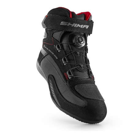 Buty motocyklowe krótkie miejskie SHIMA EXO VENTED czarny-czerwony