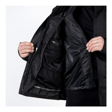 Kurtka tekstylna OZONE SAHARA BLACK/GREY/FLUO YELLOW czarny szary żółty fluo