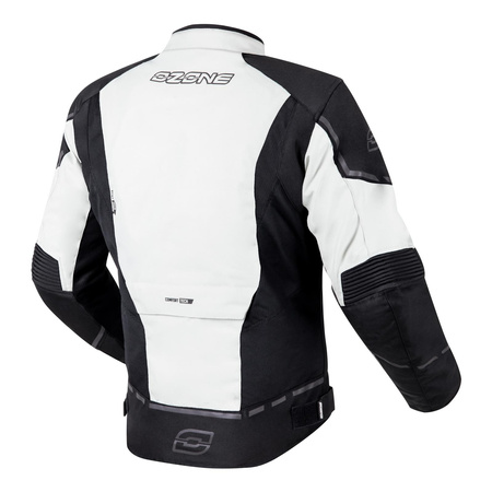 Kurtka tekstylna OZONE JET II ICE/BLACK czarny biały