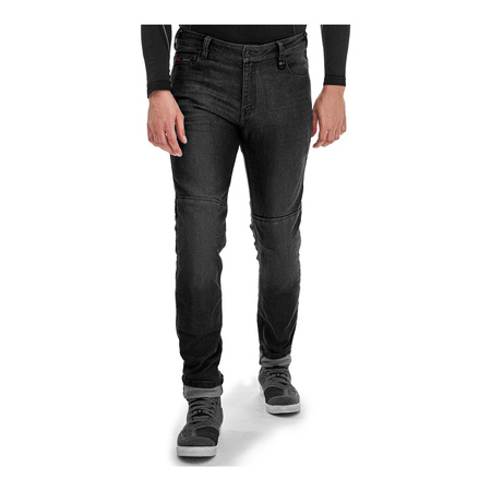 Jeansy motocyklowe SHIMA RIDGE BLACK czarny