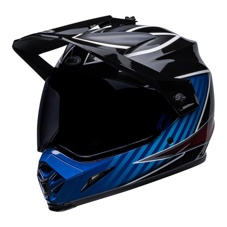 Kask integralny BELL MX-9 ADVENTURE MIPS DALTON BLACK/BLUE czarny niebieski czerwony