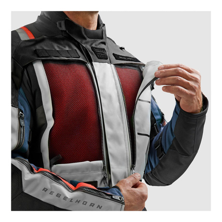 Kurtka tekstylna REBELHORN CUBBY V BLUE/GREY/RED niebieski szary czerwony czarny