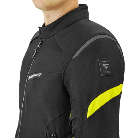 Kurtka tekstylna SHIMA RUSH 2.0 FLUO czarny żółty fluo