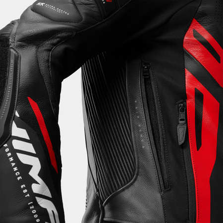 Kurtka skórzana SHIMA MISSION ST G2 BLACK/RED czarny czerwony
