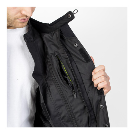 Kurtka tekstylna OZONE SAHARA BLACK/FLUO YELLOW czarny żółty fluo
