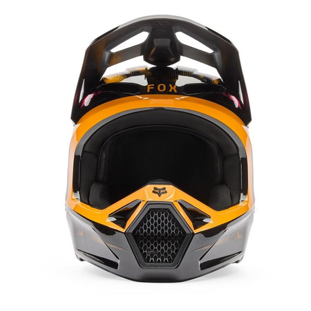 Kask cross FOX V1 KAIROS TANGERINE czarny pomarańczowy