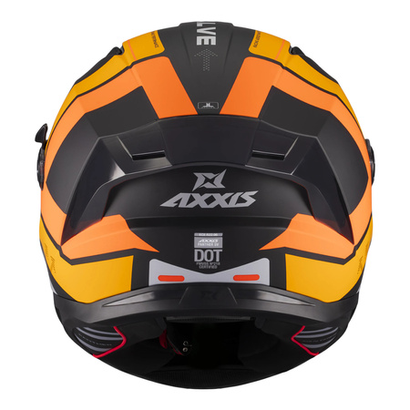 Kask integralny AXXIS PANTHER SV VALVE B4 MATT żółty pomarańczowy szary czarny