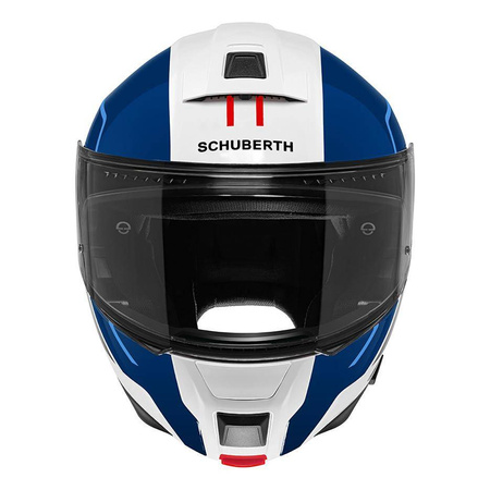 Kask szczękowy SCHUBERTH C5 ECE MASTER BLUE biały niebieski czerwony