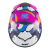 Kask integralny MT THUNDER 4 R SV PIPEN C8 GLOSS biały różowy niebieski pomarańczowy