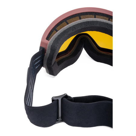 Gogle motocyklowe IMX PEAK PURPLE MATT/BLACK SZYBA PODWÓJNA BLUE IRRIDIUM + BROWN fioletowy czarny