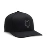 Czapka z daszkiem FOX HEAD FLEXFIT BLACK czarny
