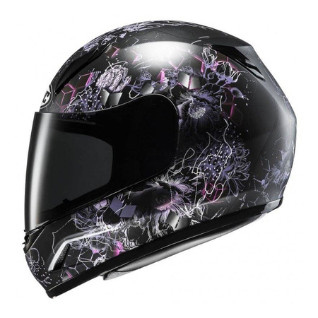 Kask integralny dziecięcy HJC CL-Y VELA BLACK/PINK czarny różowy biały