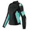 Kurtka skórzana damska DAINESE RACING 4 LADY AQUA/GREEN czarny zielony