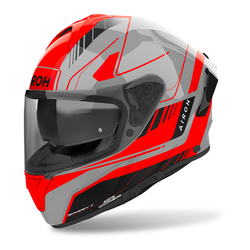 Kask integralny AIROH SPARK 2 CHRONO ORANGE GLOSS pomarańczowy fluo szary czarny