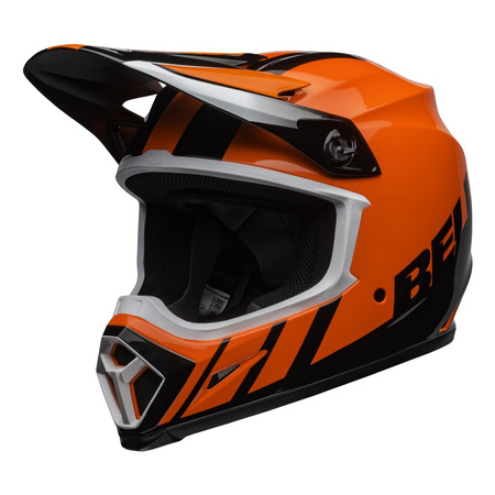 Kask cross BELL MX-9 MIPS DASH ORANGE/BLACK czarny pomarańczowy