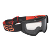 Gogle motocyklowe dziecięce FOX JUNIOR MAIN STRAY BLACK/ORANGE czarny pomarańczowy fluo