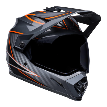 Kask integralny BELL MX-9 ADVENTURE MIPS DALTON BLACK/ORANGE czarny szary pomarańczowy