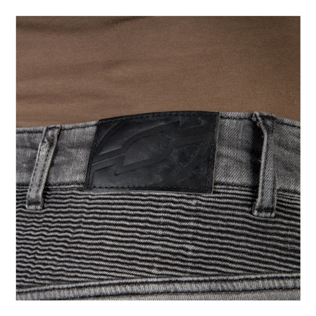 Jeansy motocyklowe damskie OZONE ROXY LADY WASHED BLACK czarny