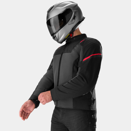 Kurtka tekstylna SHIMA RUSH 3.0 AIR G2 GREY/RED szary czerwony