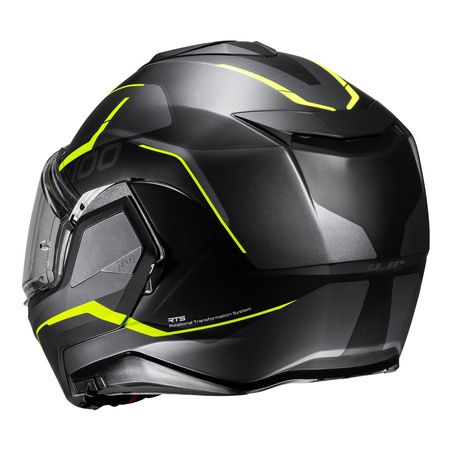 Kask szczękowy HJC I100 LORIX BLACK/YELLOW czarny żółty fluo