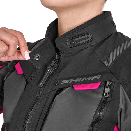 Kurtka tekstylna damska SHIMA HERO 2.0 LADY PINK czarny szary różowy