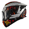 Kask integralny AXXIS HAWK EVO SV SKETCHBOOK B2 MATT czerwony czarny biały