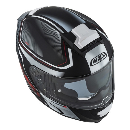 Kask integralny NZI EURUS 4 STREAM CHARMENT BLACK WHITE TINTED S MATT czarny biały