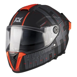 Kask integralny AXXIS HAWK EVO SV TYPE STUDIO B5 MATT czarny czerwony