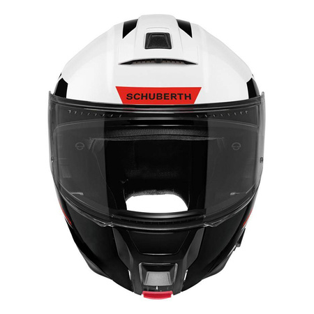 Kask szczękowy SCHUBERTH C5 ECE ECLIPSE RED biały czarny czerwony