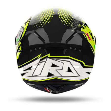 Kask integralny AIROH CONNOR GAMER GLOSS czarny szary żółty fluo biały