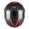 Kask integralny AXXIS HAWK EVO SV TYPE STUDIO B5 MATT czarny czerwony