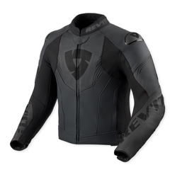 Kurtka skórzana REVIT ARGON 3 BLACK/ANTHRACITE czarny szary