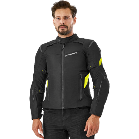 Kurtka tekstylna SHIMA RUSH 2.0 FLUO czarny żółty fluo