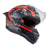 Kask integralny NZI WAKE STREAM CYBER BLACK RED MATT czarny czerwony