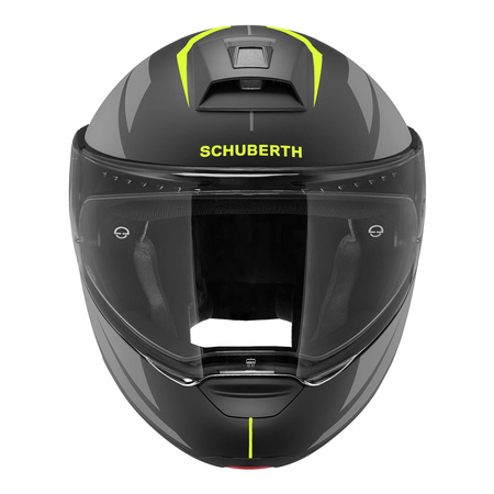 Kask szczękowy SCHUBERTH C4 PRO ECE MERAK YELLOW czarny szary żółty fluo