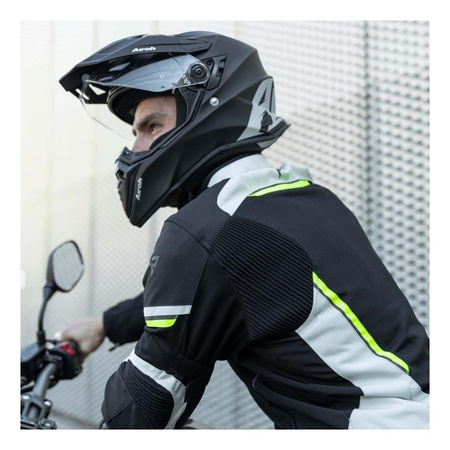 Kurtka tekstylna REBELHORN FLUX BLACK/ICE/FLO YELLOW czarny szary żółty fluo
